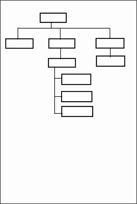 Blank Organizational Chart Template Word