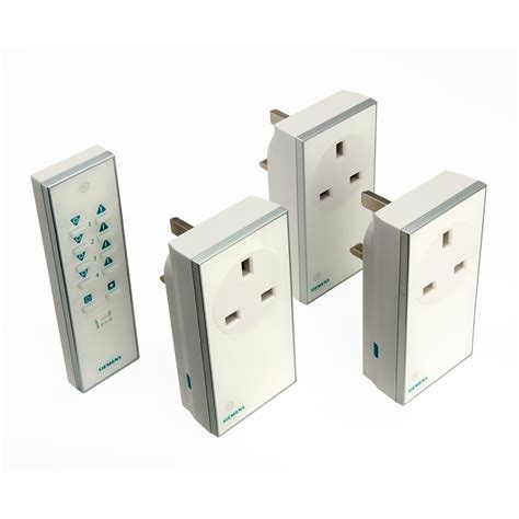 Siemens White Remote Control Plug Socket, Pack of 3 | Departments | DIY at B&Q