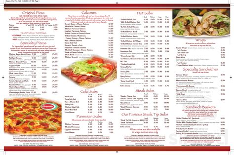 Menu - Norwood MA's Stash's Pizza of Norwood | Sirved