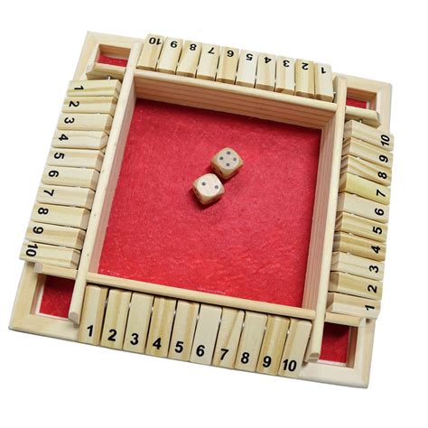 Snapklik.com : DC-BEAUTIFUL Shut The Box Dice Game, 2-4 Players Classic Board Game For Adults ...