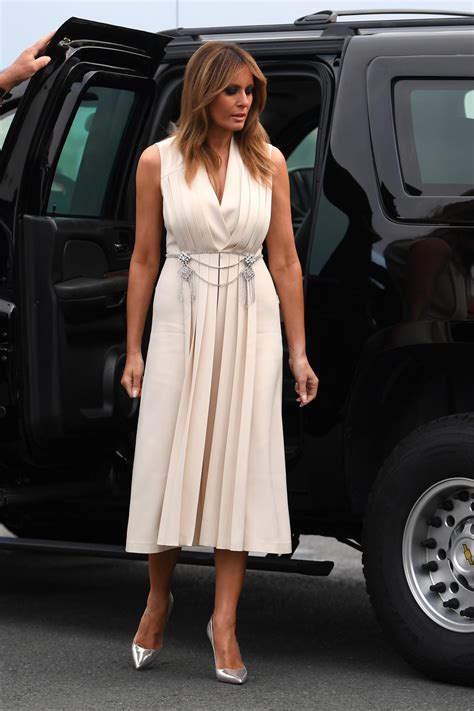 Melania Trump rocks silver Louboutins at G7 Summit