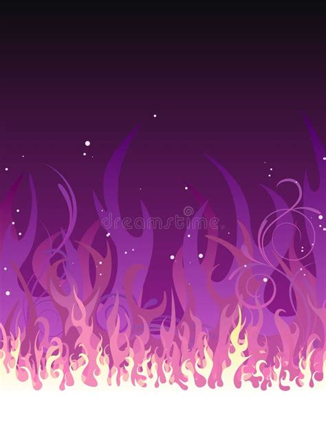 Purple Fire stock illustration. Illustration of background - 18459093