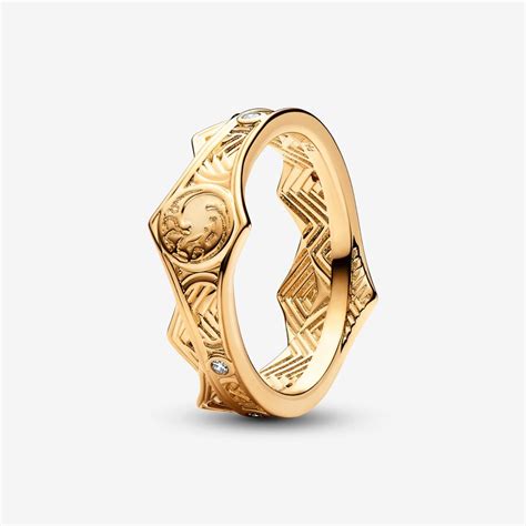 Game of Thrones House of the Dragon Crown Ring | Gold plated | Pandora Canada