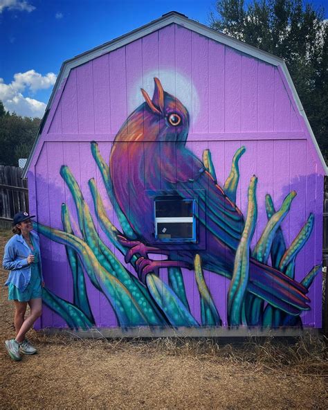 Posted by @helena_paints: New blackbird mural for @hanselthelost and @amnirus! I met them years ...