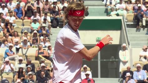 French Open 2023: 'Here we go again!' – Andrey Rublev slams his racquet ...