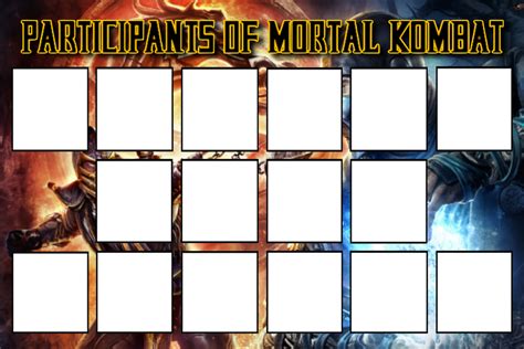 Participants of Mortal Kombat Template by AxL-2 on DeviantArt