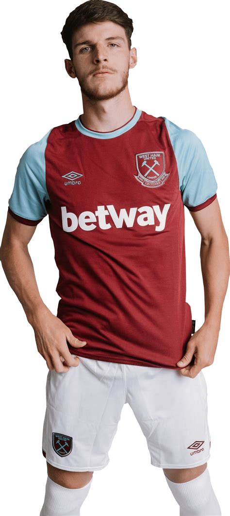 Declan Rice West Ham football render - FootyRenders