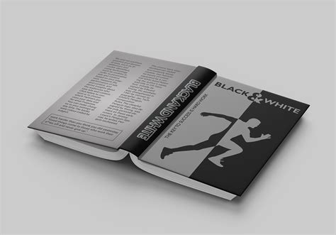 black and white book cover design on Behance