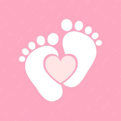 Premium Vector | Baby footprints vector illustration