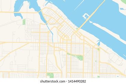 Empty Vector Map Decatur Alabama Usa Stock Vector (Royalty Free ...