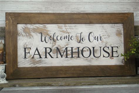 Welcome to Our Farmhouse Sign | Etsy