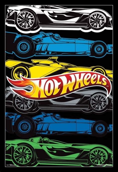 Hot Wheels (24X36) Laminated & Framed Poster Print (22 x 34) - Walmart.com - Walmart.com