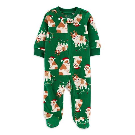 Carter's Child of Mine Baby and Toddler Holiday One-Piece Pajamas ...