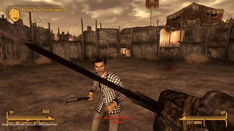 Fallout: New Vegas - Gameplay - 1080p - Max Settings - !! Benny - Arena-Fight !! - YouTube