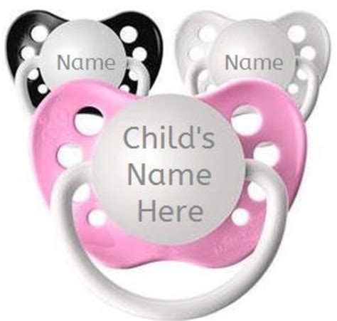 Personalized Pacifier Girl Pacifiers Personalized Baby Gift | Etsy