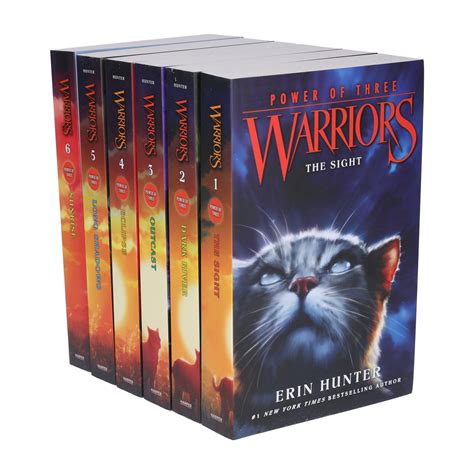 Warrior Cats by Erin Hunter: Series 3 The Power of Three 6 Books Colle ...