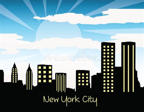 New York city silhouette stock vector. Illustration of national - 82309722