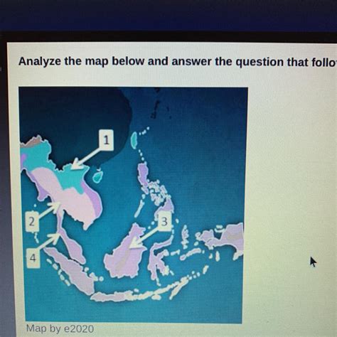 Map by e2020 The highland climate region is labeled with which number ...