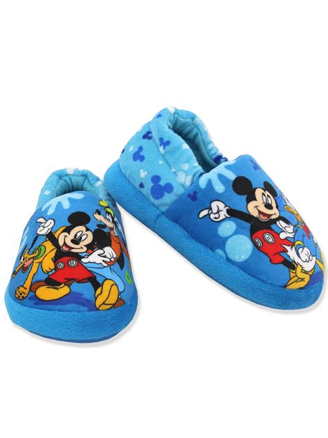 Disney Mickey Mouse & Friends Plush Aline House Shoes for Toddlers & Kids CH90219 - Walmart.com