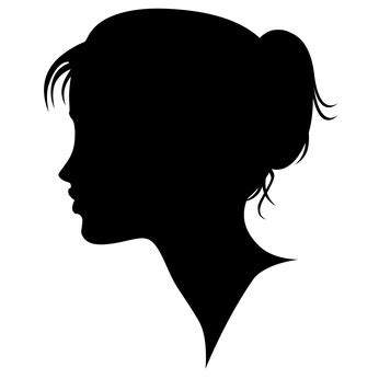 Free Female Side Profile Silhouette, Download Free Female Side Profile Silhouette png images ...