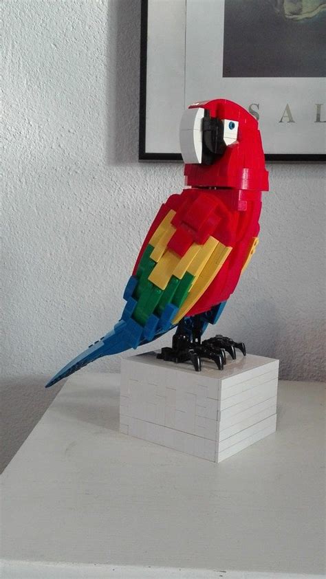 Lego parrot | Lego mosaic, Lego craft, Lego animals