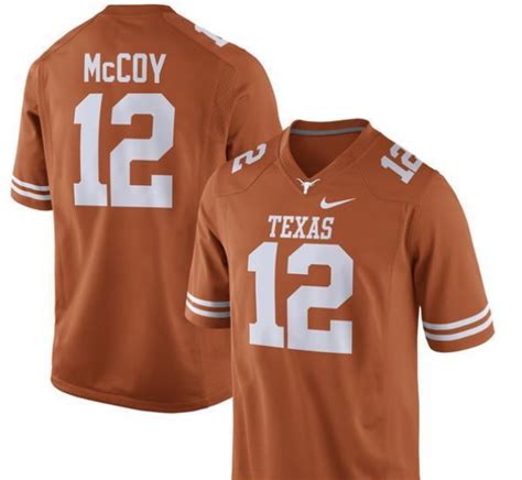 Texas Longhorns #12 Colt Mccoy Orange NCAA Jersey