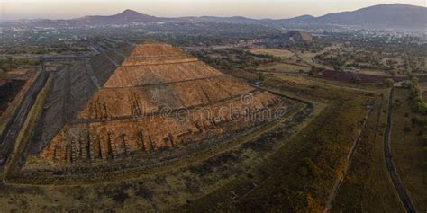 Sunrise Over the Teotihuacan Pyramid Stock Photo - Image of hill, mexico: 251474594