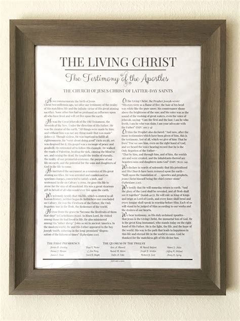 The Living Christ LDS Art Print Oversized Print | Etsy