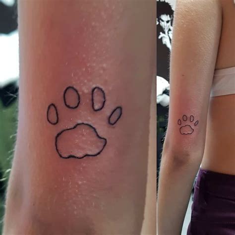 Top 65+ Best Cat Paw Print Tattoo Ideas - [2020 Inspiration Guide]