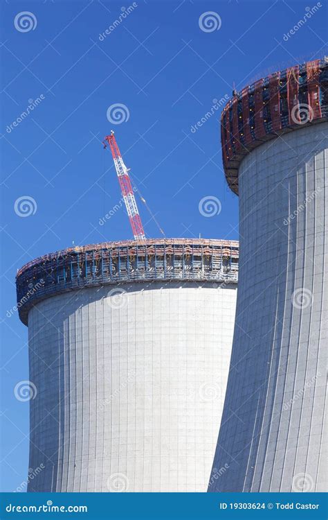 Nuclear Power Plant Construction Stock Photo - Image of plant, electricity: 19303624