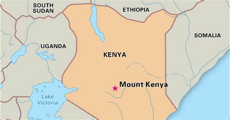 Mt Kenya On Africa Map | map of interstate