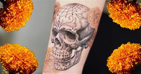 20 Day of The Dead Tattoos That Will Inspire You To Celebrate Life