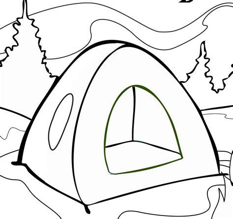 Camping Drawing | Free download on ClipArtMag