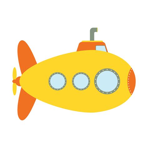 Cute Submarine Clipart