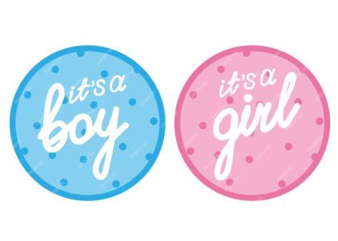 Premium Vector | Baby shower stickers its a boy card its a girl card