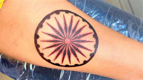 Ashoka Chakra Tattoo