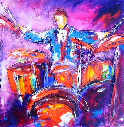 paintings of rock drummers - www.pixi-arts.com - Paintings & Prints, Entertainment, Music, Rock ...