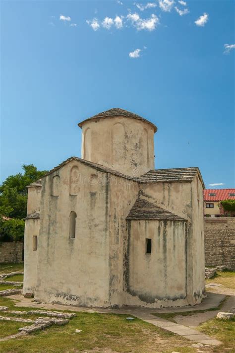 The Smallest Cathedral Lies In The City Nin In Croatia Stock Image - Image of hill, tower: 122525415