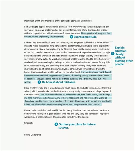 A Sample Appeal Letter for an Academic Dismissal in 2021 | Lettering, Financial aid for college ...