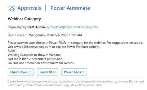 Approval Workflow Power Automate