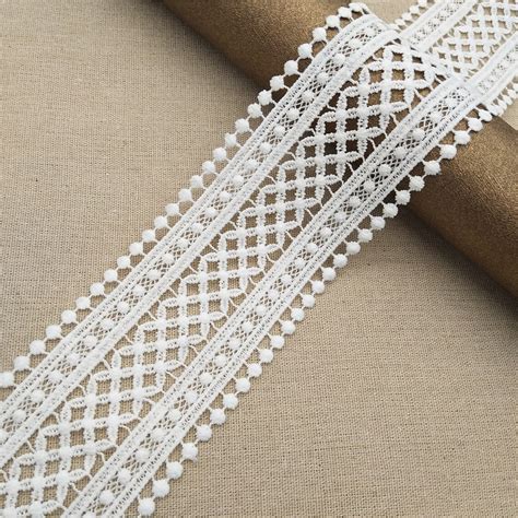 Lace Trim White 3 yard polyester both side wholesale lace | Etsy