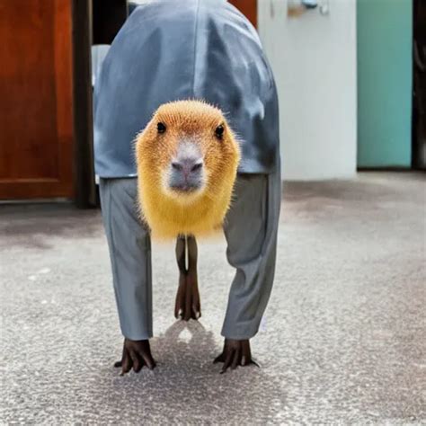 Capybara as business man wearing a suit | Stable Diffusion