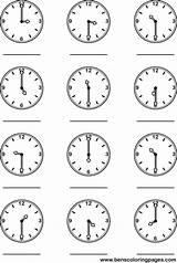 Coloring Telling Exaxt Time Pages sketch template