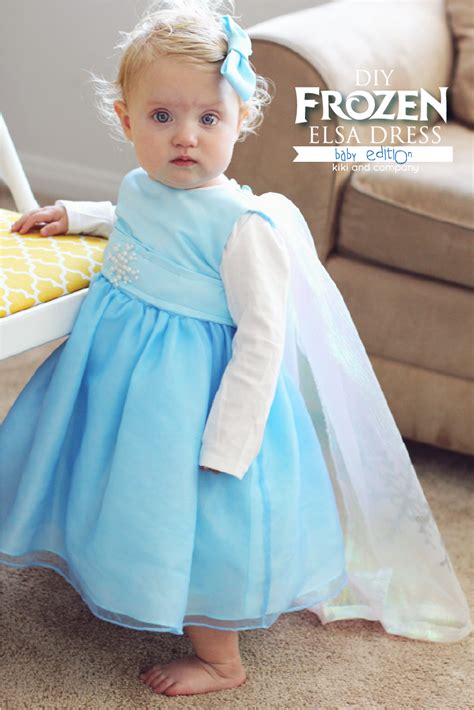 DIY Frozen Elsa Dress BABY Edition {free tutorial} - Kiki & Company