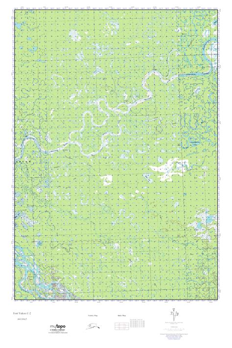 MyTopo Fort Yukon C-2, Alaska USGS Quad Topo Map