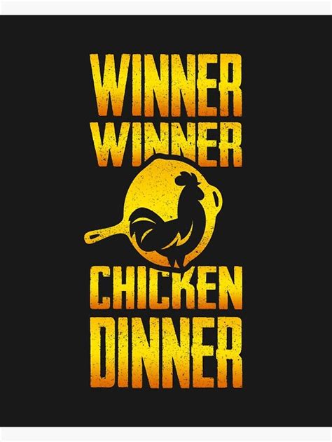 Winner Winner Chicken Dinner Poster by Pablovk92 | Winner winner chicken dinner, Chicken dinner ...