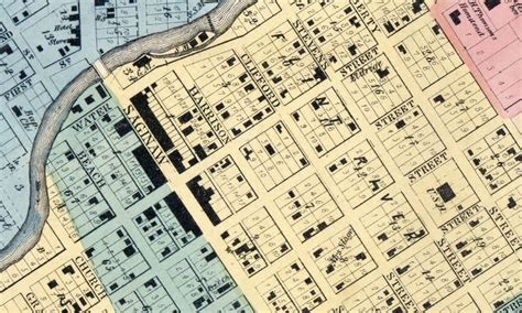 1859 Town Map of Flint Michigan | Etsy