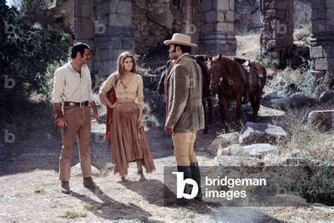 Raquel Welch, Burt Reynolds and Jim Brown in 100 Rifles, USA, 1968 (photo)