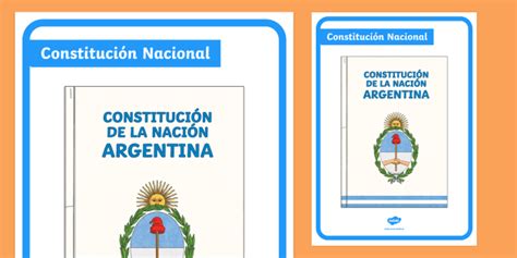 Póster: Día de la Constitución Nacional (Lehrer gemacht)