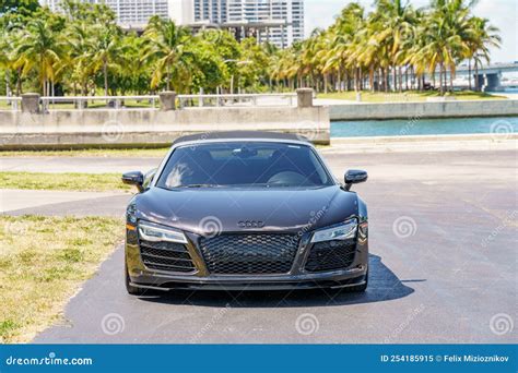 Photo of an Audi R8 Spyder Black Interior and Exterior Editorial Image - Image of vehicle ...